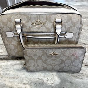 Coach Purse and Matching Wallet